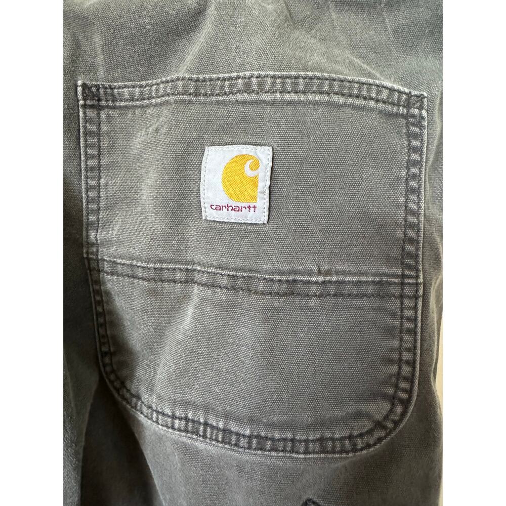 Carhartt Rugged Flex Relaxed Fit Canvas Work Pants Gray 36x30 BN2291-M - Picture 3 of 9